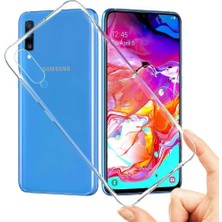 Kılıfist Samsung Samsung Galaxy A70 Şeffaf Süper Silikon Kamera Korumalı