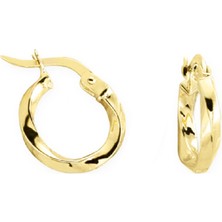 Altın Sepeti Anneler Günü Altın Halka Küpe