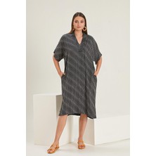 Alexander Gardi V Yaka Cepli Salaş Elbise (B22-288B)