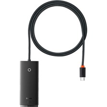 Baseus Lite Series 4 Portlu Type-C To USB 3.0 Hub Adaptör 1 Metre WKQX030401