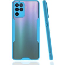 Kvy Oppo Reno 5 Lite Tam Korumalı Renkli Kenarlı Parfe Kılıf