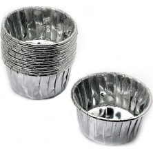 Pasta Market Cupcake Kalıbı Minik Boy 38*30 Sufle-Muffin Altın/gümüş (24 Adet)