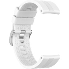 Microsonic Huawei Watch Gt 3 Pro 46MM Titanyum Kordon, Silicone Rapidbands Beyaz