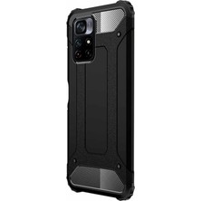 Microsonic Xiaomi Poco M4 Pro Kılıf Rugged Armor Siyah