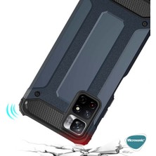 Microsonic Xiaomi Poco M4 Pro Kılıf Rugged Armor Kırmızı