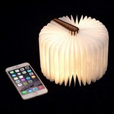 SLD LED Ahşap Kitap Lambası, Katlanır Manyetik Kitap Lambası, LED USB Şarj Edilebilir Kağıt Lamba(Yurt Dışından)