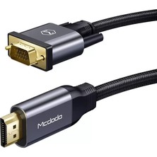 Mcdodo CA-7770 1080p HDMI To VGA Görüntü Aktarım Kablosu 2M-Siyah