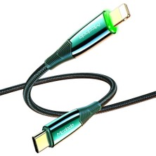 Mcdodo CA-8562 Auto Power Off Pd 20W Type-C To Lightning Data-Şarj Kablosu 1.2m.-Yeşil