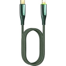 Mcdodo CA-8562 Auto Power Off Pd 20W Type-C To Lightning Data-Şarj Kablosu 1.2m.-Yeşil