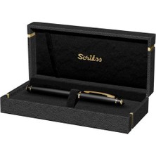 Scrikss 35 Roller Kalem Mat Siyah Altın