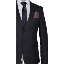Buenza Ekose Julien Slim Fit Kahverengi Erkek Takım Elbise