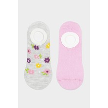 Penti Çok Renkli Grey Floral 2li Suba Çorap