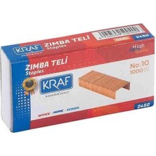 Kraf 245G Sarı Zımba Teli No:10 1000'LI x 20 Paket