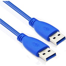 Wozlo USB 3.0 Erkek Erkek Kablo Iki Ucu USB 3.0 A Erkek Kablo 5 Metre