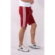 Black Steel 2 Iplik Yanları Şeritli  Erkek ŞORT-2235