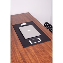 Turgut Office Deri Masa Sümeni Siyah 70X40CM