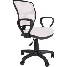 Gizmo Fileli Bilgisayar Ofis Çalışma Sandalyesi Koltuğu FK1100 Beyaz