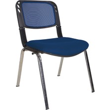 Gizmo Ofis Bekleme Misafir Sandalyesi Koltuğu MK1000 Mavi