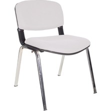 Gizmo Ofis Bekleme Misafir Sandalyesi Koltuğu MK1100 Beyaz