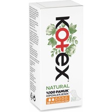 Kotex Natural Günlük Ped İnce %100 Pamuk Hipoalerjenik 32'li