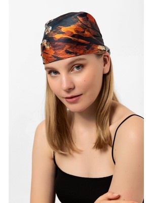 Saria Moda Çok Renkli Fular Bandana