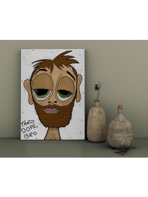 Bk Home The Lazy People Collection Hobo Guy Tasarımlı Kanvas Tablo 30 x 50 cm - 1
