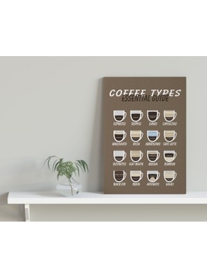 Bk Home Coffee Tasarımlı Kanvas Tablo 30 x 50 cm - 22