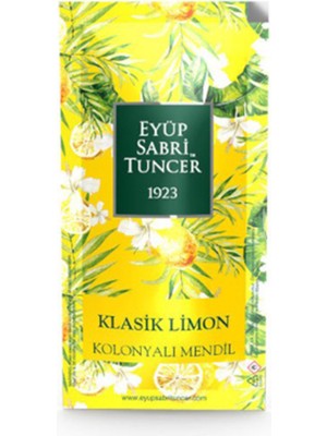 Eyüp Sabri Tuncer  Est Kolonyalı Mendil Klasik Limon 5X10 cm 150 Li