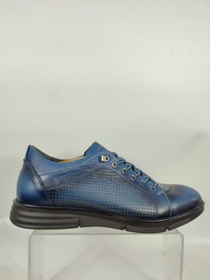 Dropland Erkek Mavi Kaliteli Desenli Kauçuk Taban Bağcıklı Klasik Ayakkabı 5251