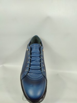 Dropland Erkek Mavi Kaliteli Desenli Kauçuk Taban Bağcıklı Klasik Ayakkabı 5251