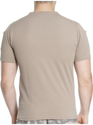 ŞAFAK25 Askeri Malzeme Unisex Taktik Tişört Bisiklet Yaka Kısa Kol