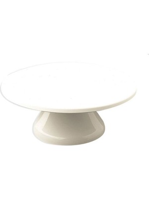 Pasta Market Plastik Döner Pasta Sıvama Standı 32 cm Beyaz