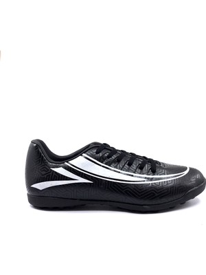 Lig Sımena Siyah Erkek Halı Saha Futbol Ayakkabısı