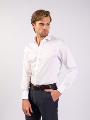 Karaca Erkek Slim Fit Gömlek 111304915-25 Beyaz