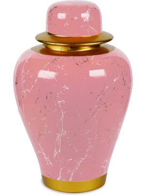 Baci Milano Ventagli Pembe Seramik Küp 33 cm