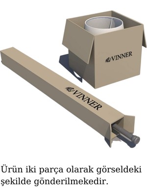 Vinner Eskitme Kaplama Retro Düz Tek Ayak Metal Lambader Gold Şeritli Silindir