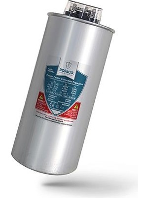 Pofaco Silindir Trifaze Kondansatör 40 Kvar 400-440V