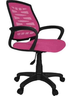 Gizmo Fileli Bilgisayar Ofis Çalışma Sandalyesi Koltuğu FK1000 Pembe