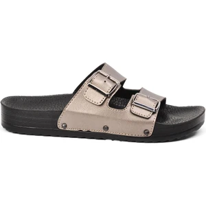 Pierre Cardin 3232 Platin Çift Bantlı Kadın Terlik