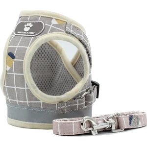 Yansıtıcı ve Nefes Alabilen Yelek Halat Pet Göğüs Tasması, Boyut: Xl (Haki) (Yurt Dışından)