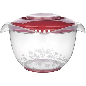 Mixit Kapaklı Mikser Kabı 3000 ml Sıçratmayan Çırpma & Karıştırma Kabı