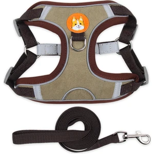 BL-867 Pet Göğüs Kayışları Yansıtıcı Köpek Çekiş Halkı, Boyut: S (Kahverengi) (Yurt Dışından)