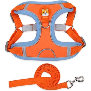 BL-867 Pet Göğüs Kayışları Yansıtıcı Köpek Çekiş Halkı, Boyut: Xl (Turuncu) (Yurt Dışından)