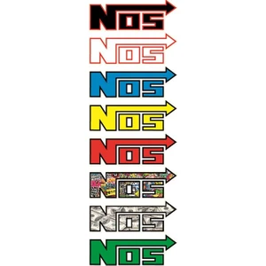 Nos Yazılı Sticker Seti 8 Parça Su Geçirmez - Söküldüğünde Iz Bırakmaz Nos