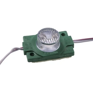 Hazar Led 12 Volt 1.5 Watt Tek Mercekli Modül Led Yeşil (10 Adet)