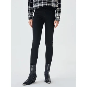 Lonıa Tall Black Wash Orta Bel Dar Paça Pantolon 010095154015355200