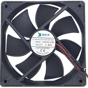 Kaizen Market Xmer 120X120X25MM 12V 0.30A 2 Kablolu Fan