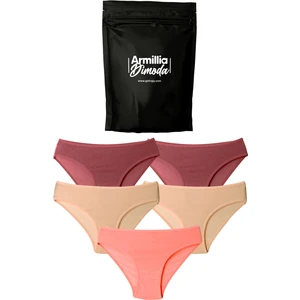 Merry Secret's Kadın Günlük Bikini Külot Hijyenik Premium Paketinde Penye Esnek Kumaş