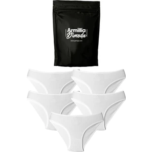 Merry Secret's Kadın Günlük Bikini Külot Hijyenik Premium Paketinde Penye Esnek Kumaş