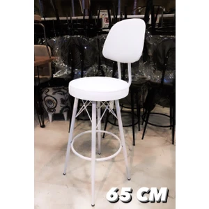 Sandalye Shop Dolce Bar Sandalyesi 65 cm Beyaz.90 Ile 100 cm Arası Ada ve Masalara Uygundur